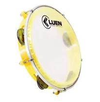 Pandeiro Infantil Abs Amarelo Pele Cristal 8 Polegadas Luen