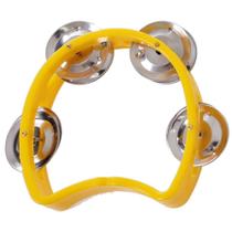 Pandeiro Infantil Meia Lua Pandeirola Profissional Amarelo - Spanking