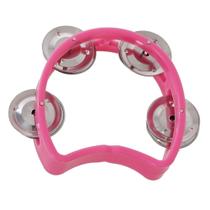 Pandeiro Infantil Meia Lua Pandeirola Profissional Rosa - Spanking