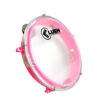 Pandeiro Infantil rosa 8 Polegadas LUEN Reforçado 40084RS