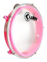 Pandeiro Infantil rosa - Luen Junior Aro 8 Abs - Pele Cristal
