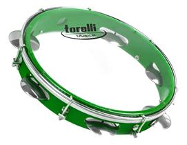 Pandeiro Injetado 10" com Pele Transparente Verde Tp348