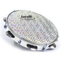Pandeiro Injetado 12" Pele Holográfica Torelli TP 308 Branco