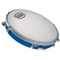 Pandeiro izzo 10 pol abs azul com pele leitosa