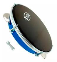 Pandeiro izzo 10 pol abs azul com pele preta Pandeiro izzo 10 pol abs azul com pele preta