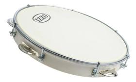 Pandeiro IZZO 10 pol ABS c/ Pele Leitosa BRANCO - 3430