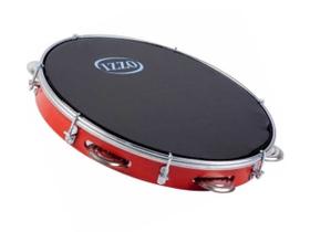 Pandeiro IZZO 10 Pol em ABS com Pele Preta