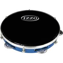 Pandeiro izzo 10 polegadas abs com pele preta 3440 azul Pandeiro izzo 10 polegadas abs com pele preta 3440 azul