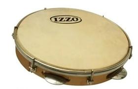 Pandeiro light 10'' pinho c/ pele animal 40cm s/manopla izzo