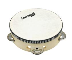 Pandeiro liverpool 6 infantil pele nylon Pandeiro liverpool 6 infantil pele nylon