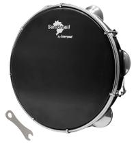 Pandeiro liverpool sambrasil premium 10'' pele preta 11191