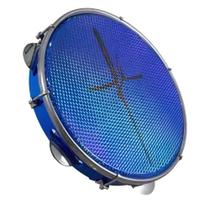 Pandeiro luen 10 abs azul aro plat inox pele holog fe azul 06 afin sples