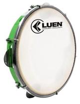 Pandeiro Luen 10" ABS Pele Leitosa Verde