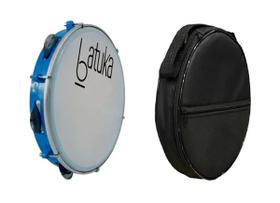Pandeiro Luen Azul 10 Pol Pele Leitosa Batuka+Capa Simples Pandeiro Luen Azul 10 Pol Pele Leitosa Batuka+Capa Simples