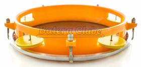 Pandeiro Luen Mundo Bita 8 em ABS com Platinelas Musicalização Infantil (40084MB/LR)