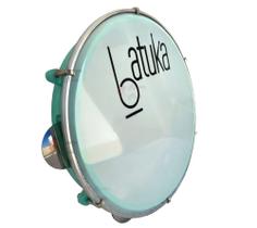Pandeiro Luen Verde 10 Pol Pele Leitosa Batuka Samba Pagode