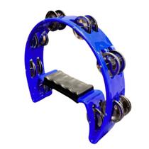 Pandeiro Meia Lua Pandeirola Colorido Cor:Azul