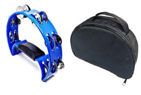 Pandeiro meia lua / Pandeirola Spanking Azul + Capa