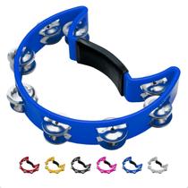 Pandeiro Meia Lua Profissional Pandeirola de Mão Colorida Instrumento Percussão Musical Em ABS Zaidans Pandeiro Meia Lua Profissional Pandeirola de Mão Colorida Instrumento Percussão Musical Em ABS Zaidans