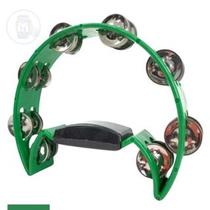 Pandeiro Meia Lua Verde Inox Profissional Com 12 Platinelas - SPANKING Pandeiro Meia Lua Verde Inox Profissional Com 12 Platinelas - SPANKING