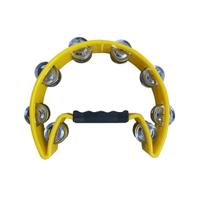 Pandeiro Pandeirola Meia Lua Cajon Percussão AMARELO