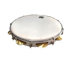 Pandeiro phx mad pvc 12 branco 9 af.c/ pele leitosa