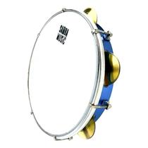 Pandeiro PHX Samba Music PD10LE BLS 10 Polegadas Azul Celeste Pele Leitosa