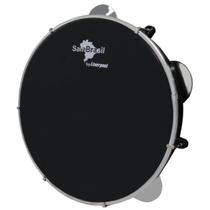 Pandeiro Preto 10" Pele Preta SamBrasil Liverpool 10 Premium
