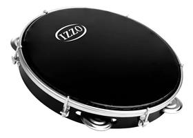 Pandeiro Profissional Izzo Pele Preta 10 Corpo Abs 6480 Cor