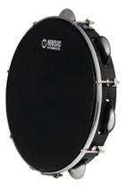 Pandeiro Profissional Phx Abs Preto 10 Pele Preta Phx Music