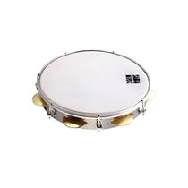 Pandeiro Pvc Profissional Titanium 10 Pol. Branco Pele Leitosa Phoenix