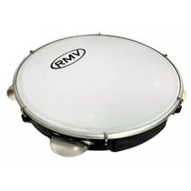 Pandeiro RMV 10'' pele leitosa corpo em abs