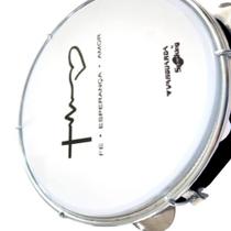 Pandeiro spanking 10 abs preto c/ pele leitosa batimento