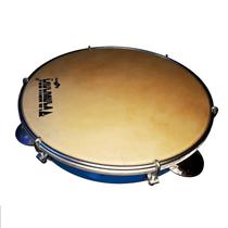 Pandeiro spanking 10 pol. abs azul c/ pele couro