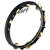 Pandeiro Super Leve 13" 9AF Preto Cristal 648SLPP - Gope Pandeiro Super Leve 13" 9AF Preto Cristal 648SLPP - Gope