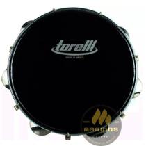 Pandeiro TORELLI 10 Pele Leitosa Preta ABS TP301 Preto