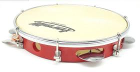 Pandeiro Torelli Abs Vermelho Pele Animal Tp300