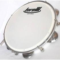 Pandeiro Torelli Pele Nylon 10 Pol. Branco Tp309bc Aro Aço