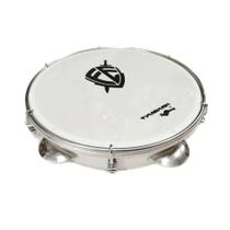 Pandeiro Vanguarda 10" ABS Pele Leitosa Com Logo Fé (Branco) - 113587