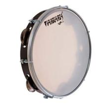 Pandeiro Vanguarda 10" Pele Leitosa Preto