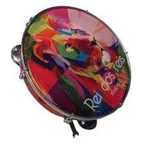 Pandeiro vanguarda abs vermelho 10" pele leitosa - rei dos reis