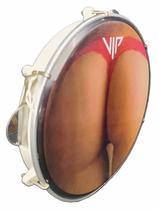 Pandeiro Vip 10 Pele Leitosa Prive Pink Abs Platinela Inox