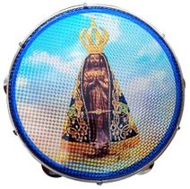 Pandeiro Vip 10 Polegada Pele Holografica Nossa Senhora Ceu