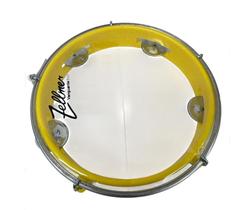 Pandeiro zellmer vanguarda eco 8 abs infantil amarelo