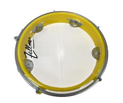Pandeiro zellmer vanguarda eco 8 abs infantil amarelo