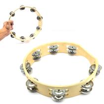 Pandeirola madeira T1016N pandeiro tambourine meia lua