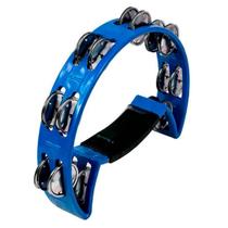 Pandeirola Meia Lua ABS Platinela Inox Azul 40070AZ Luen