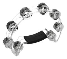 Pandeirola Meia Lua Cristal Transparente Torelli Tp316