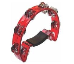 Pandeirola Meia Lua Cristal Vermelha - Torelli - TP316VM Pandeirola Meia Lua Cristal Vermelha - Torelli - TP316VM