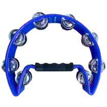 Pandeirola meia lua mxt profissional azul